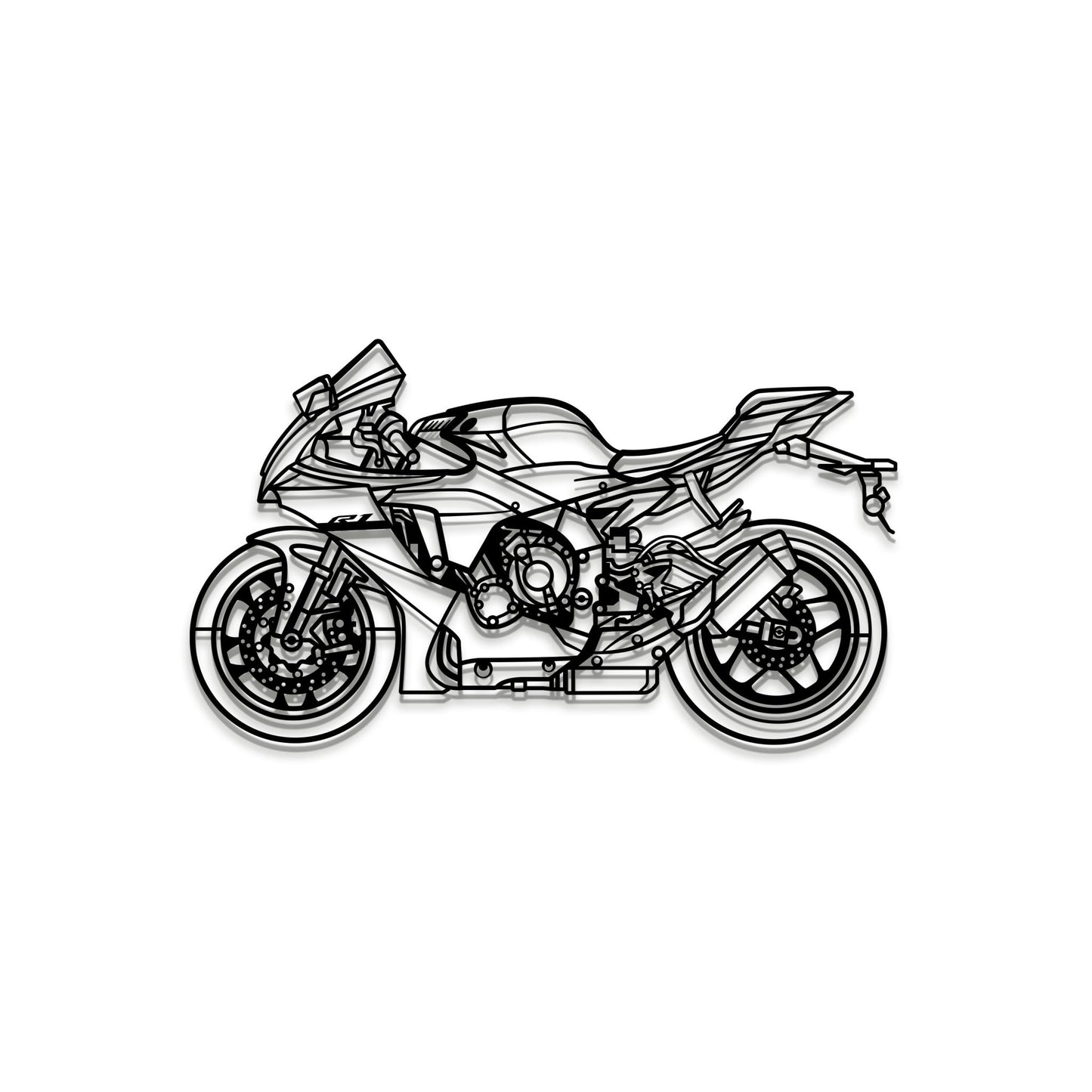 2024 YZF - R1 Metal Motorcycle Wall Art - MT1424 - motorcycle - accessories - iron - horse - accessories