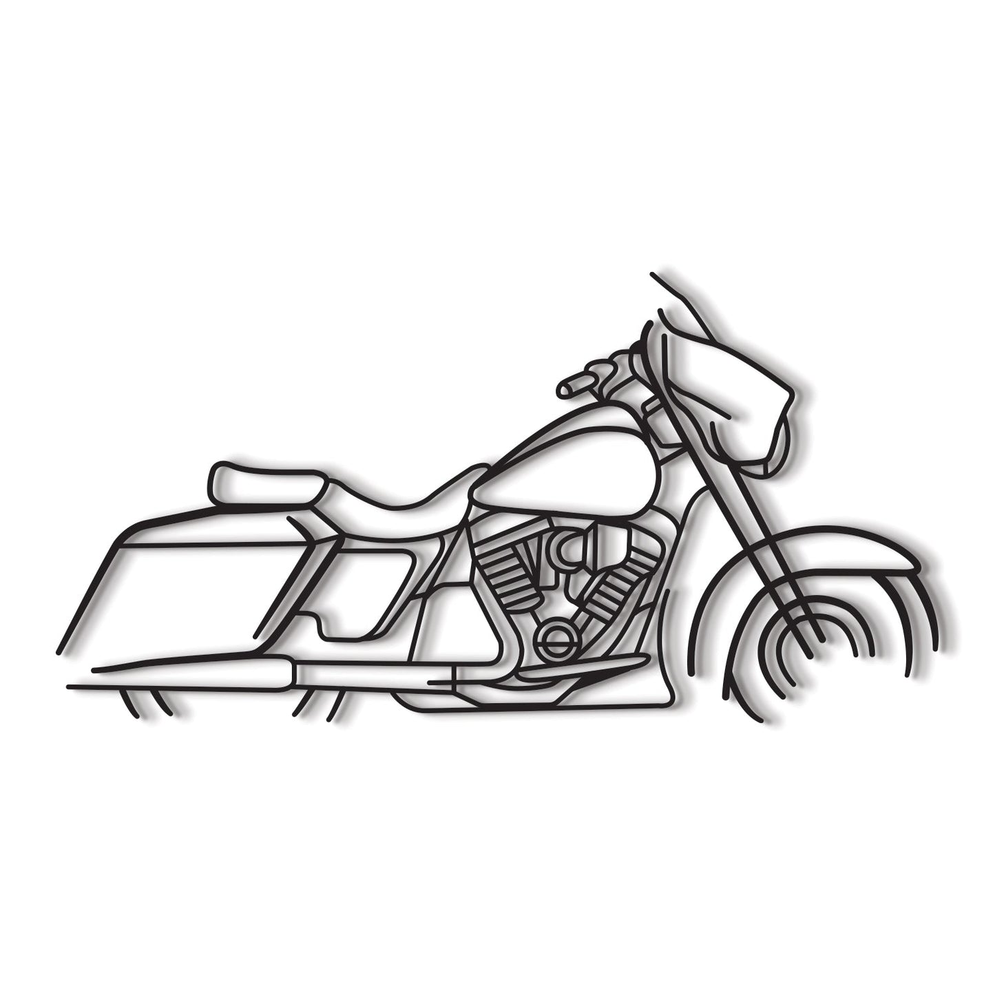 Harley Davidson Street Glide Metal Motorcycle Wall Art - MT1094 - motorcycle - accessories - iron - horse - accessories