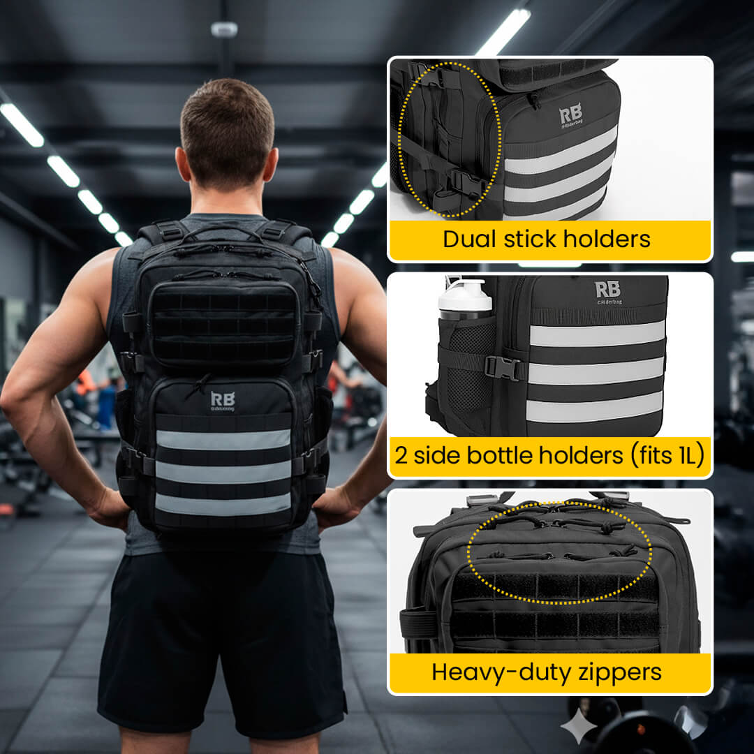Riderbag Xtreme 30L Tactical Backpack - Black - motorcycle - accessories - iron - horse - accessories