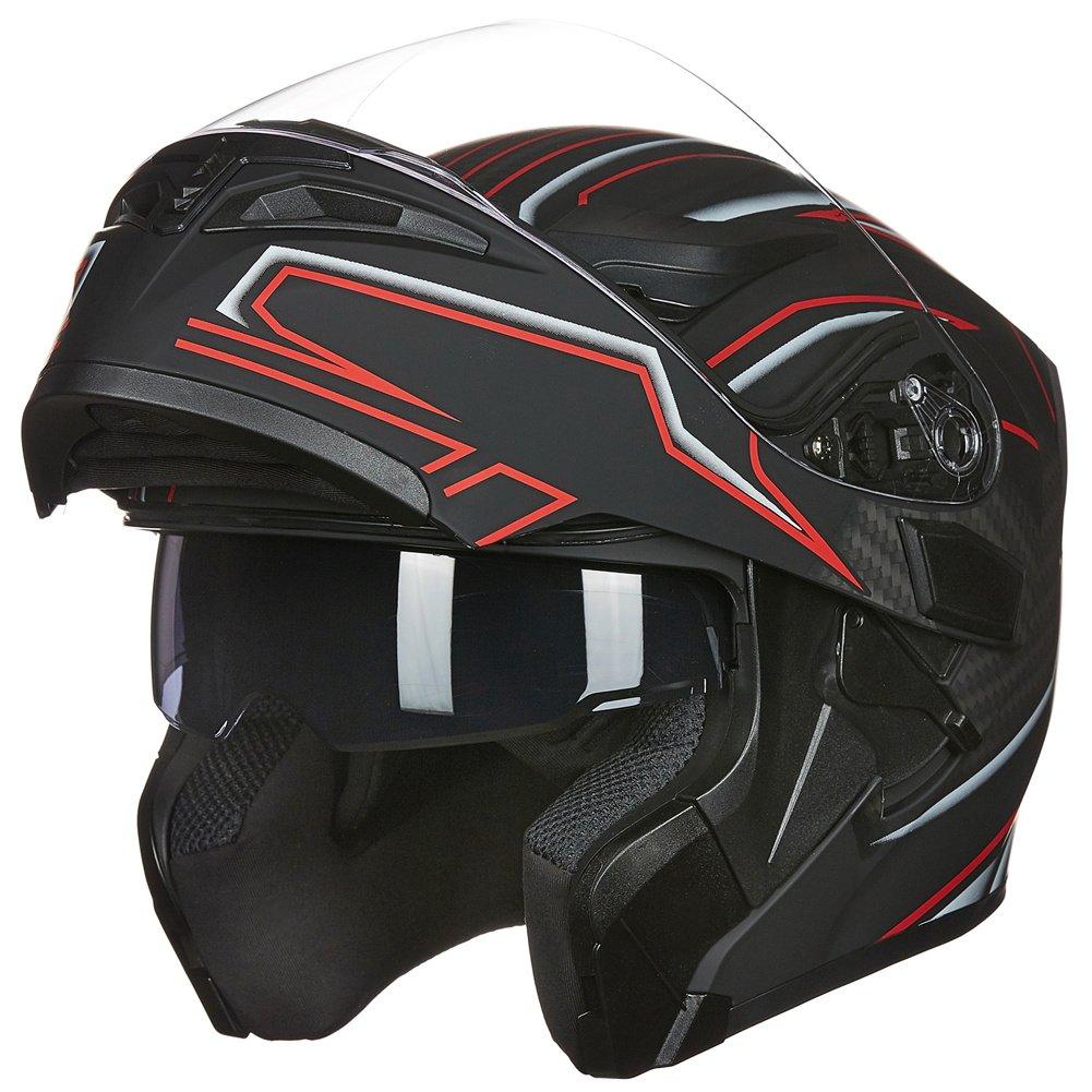 ILM Motorcycle Modular Full Face Helmet Model 902LED - motorcycle - accessories - iron - horse - accessories
