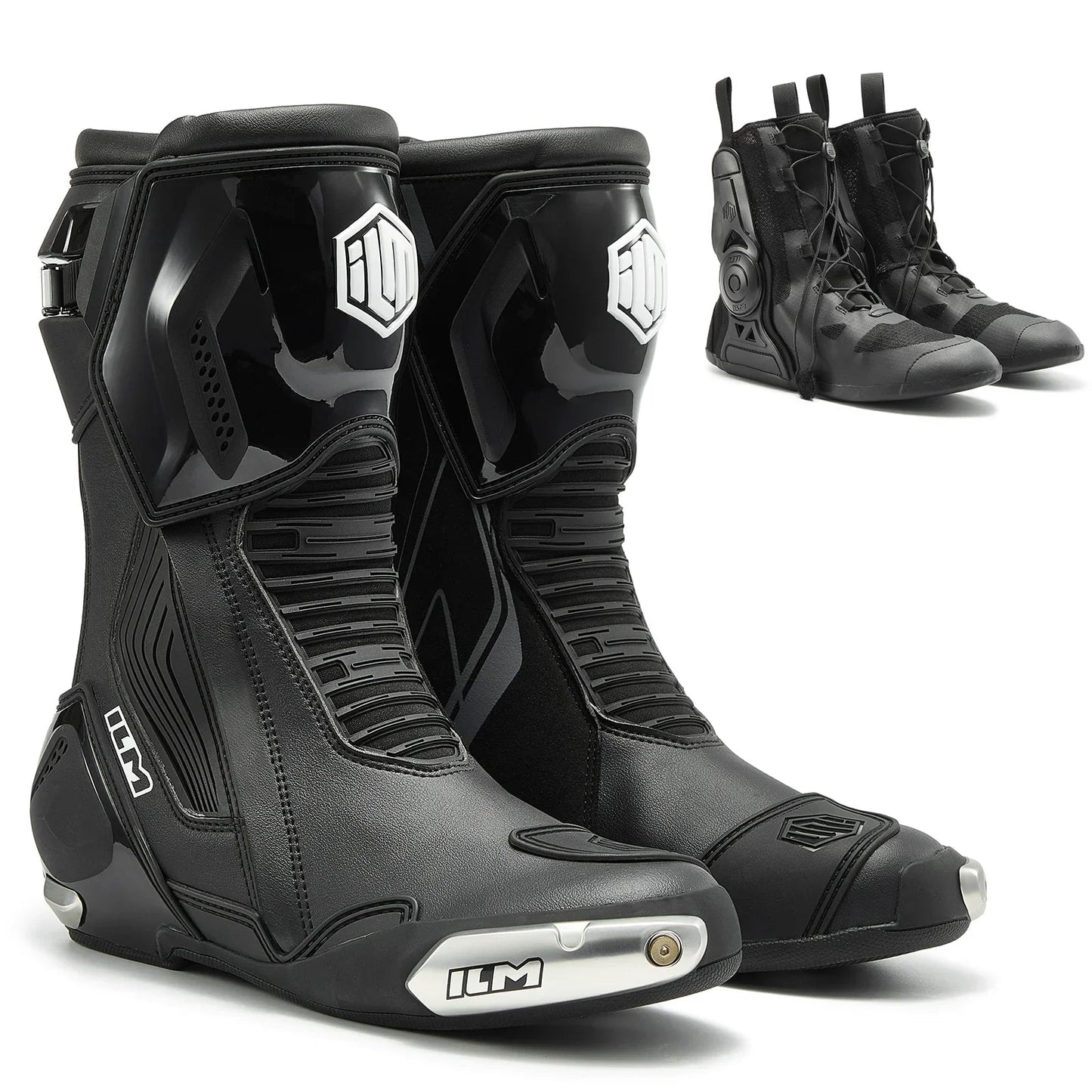 ILM Motorcycle Racing Boots Enhanced Ventilation Anti Slip Street Riding Sport Footwear CE Protective Gear Model BRC1 - motorcycle - accessories - iron - horse - accessories