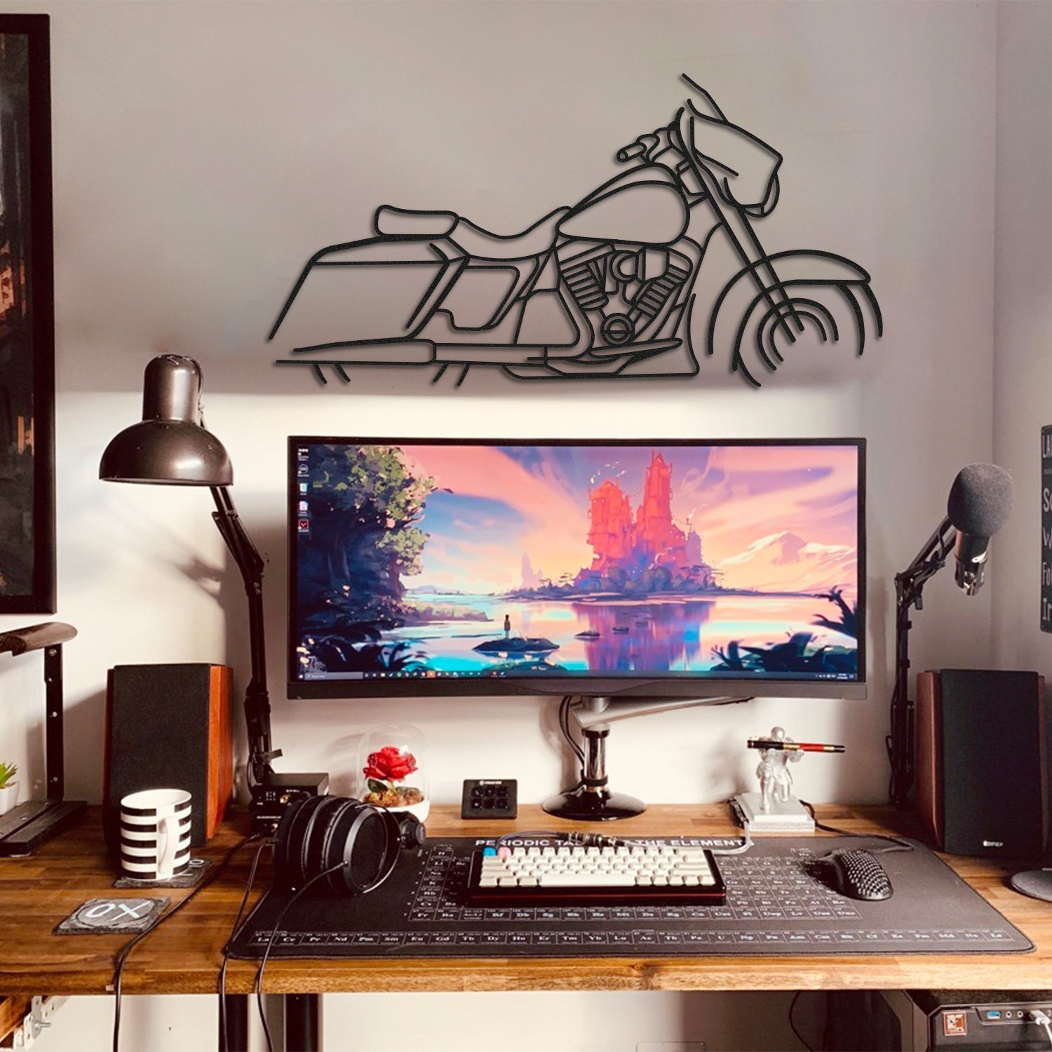 Harley Davidson Street Glide Metal Motorcycle Wall Art - MT1094 - motorcycle - accessories - iron - horse - accessories