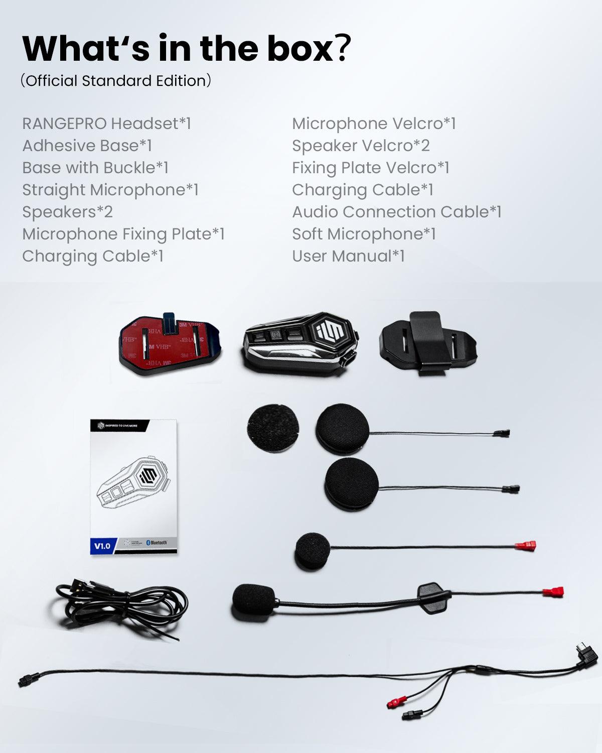 motorcycle intercom headset for road trips