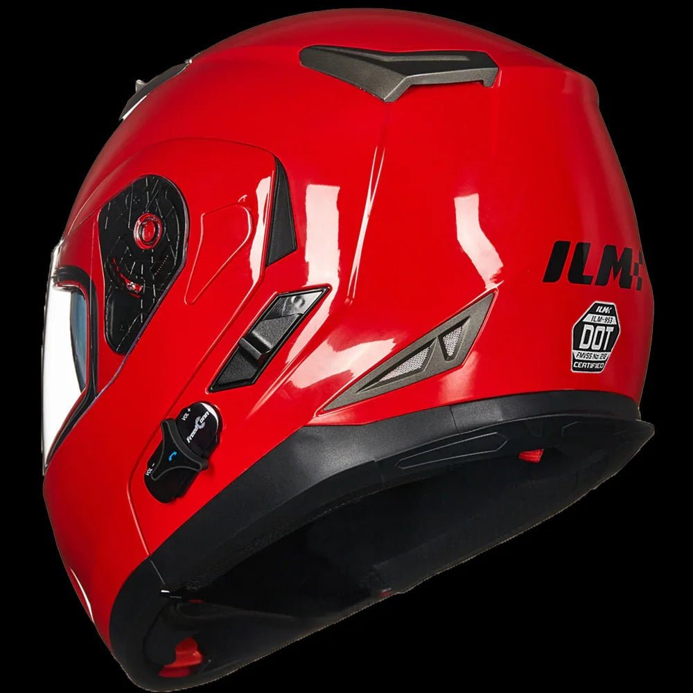 ILM Bluetooth Integrated Modular Flip up Full Face Motorcycle Helmet Model 953 - motorcycle - accessories - iron - horse - accessories