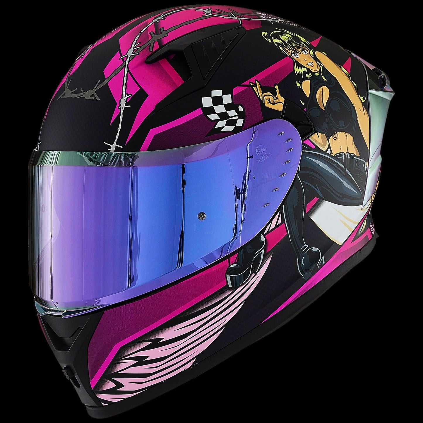 ILM Full Face Motorcycle Helmet Model Z501 - motorcycle - accessories - iron - horse - accessories
