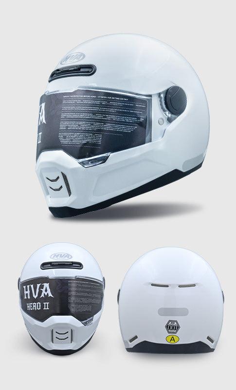 HVA™ Retro Full - Face Motorcycle Helmet - motorcycle - accessories - iron - horse - accessories