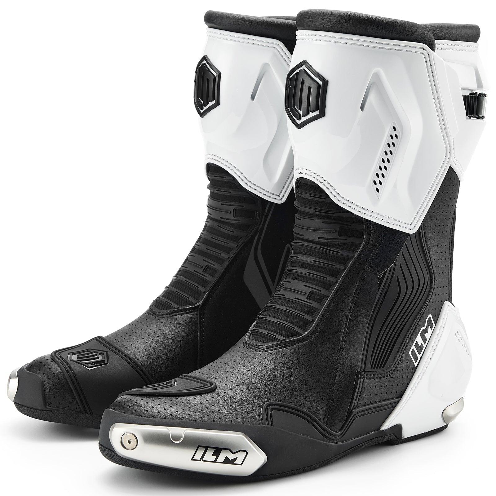 ILM Motorcycle Racing Boots Enhanced Ventilation Anti Slip Street Riding Sport Footwear CE Protective Gear Model BRC1 - motorcycle - accessories - iron - horse - accessories