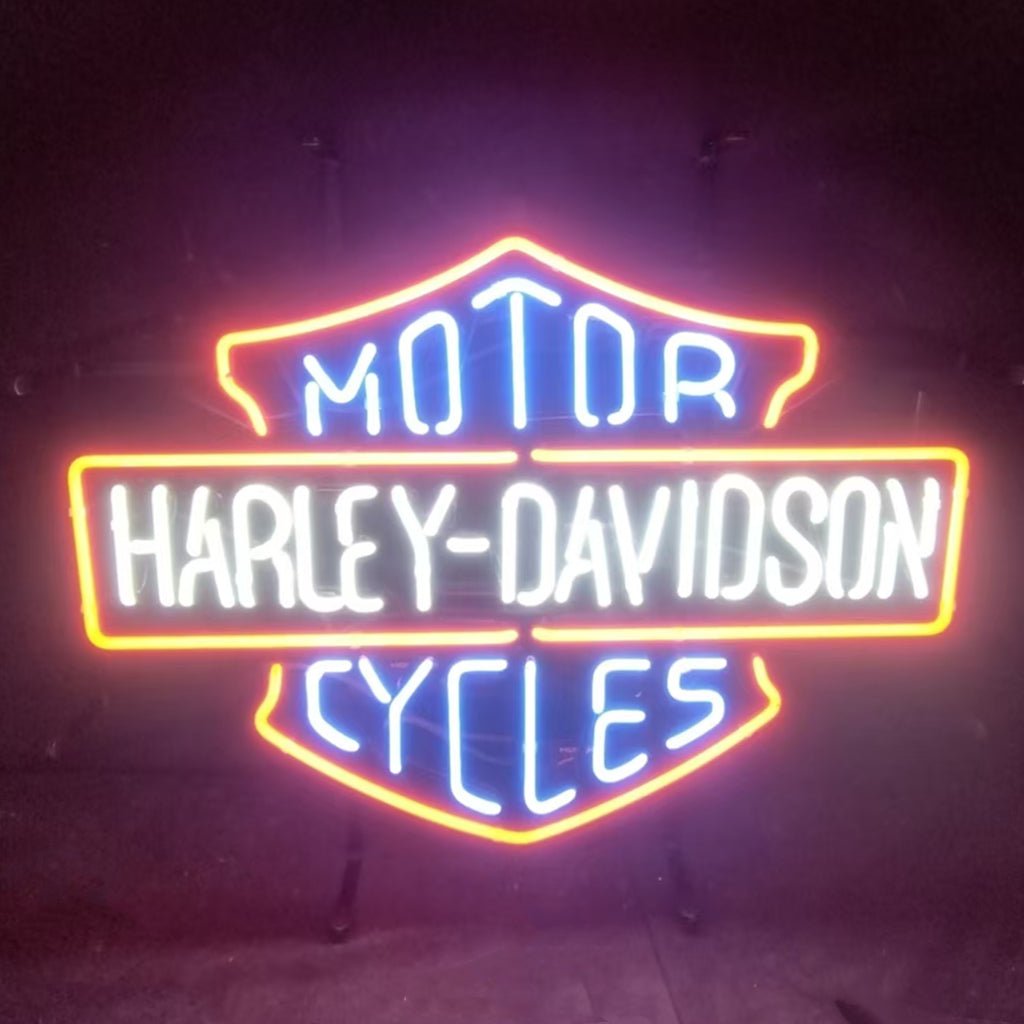 Harley Davidson Motorcycles Blue Neon Signs Light - motorcycle - accessories - iron - horse - accessories