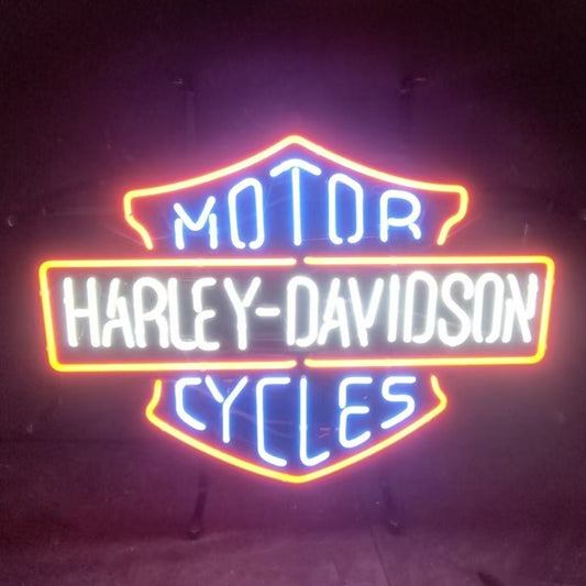 Harley Davidson Motorcycles Blue Neon Signs Light - motorcycle - accessories - iron - horse - accessories