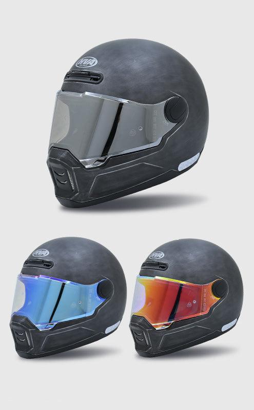HVA™ Retro Full - Face Motorcycle Helmet - motorcycle - accessories - iron - horse - accessories