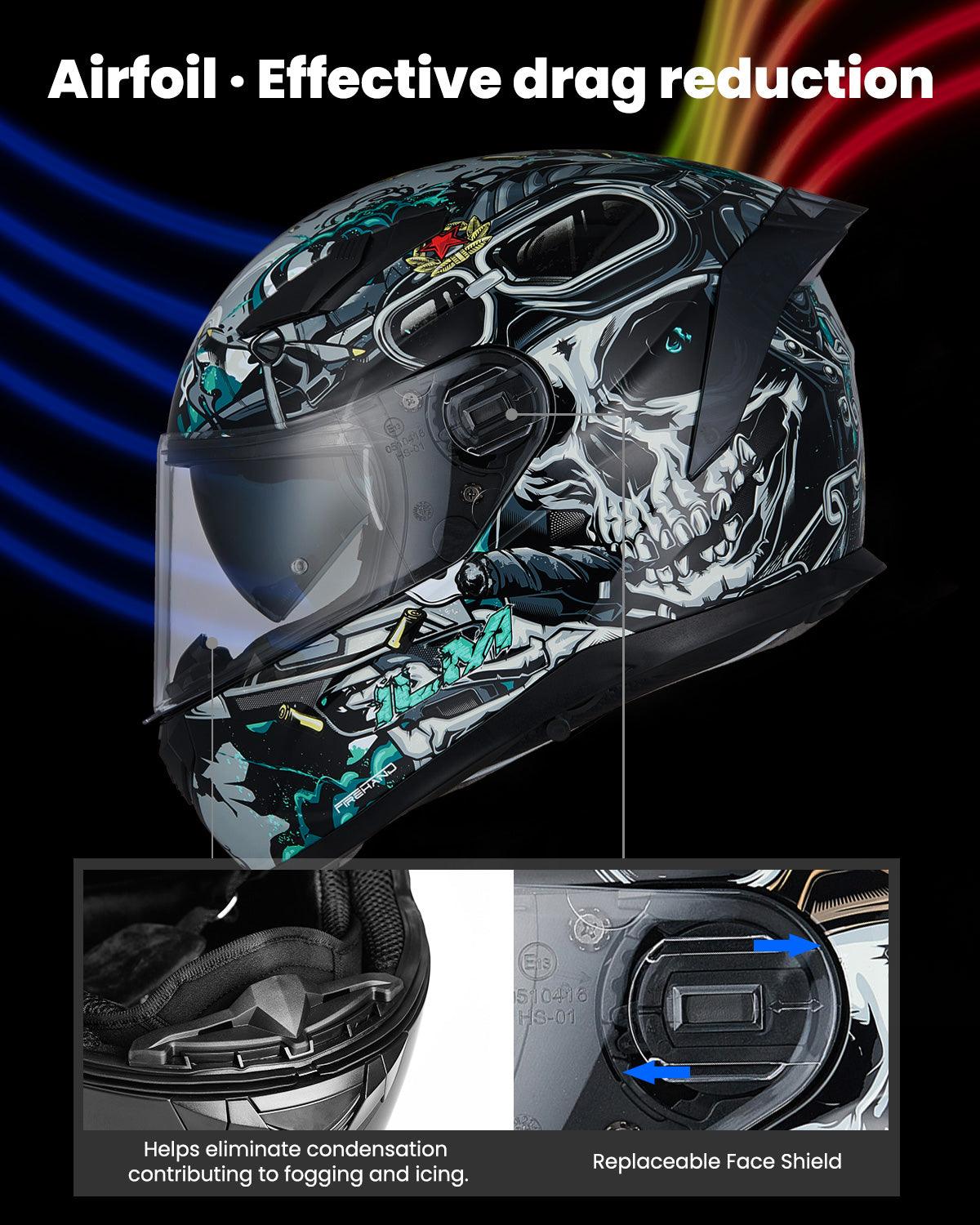 ILM Full Face MIPS Motorcycle Helmet Model 129M - motorcycle - accessories - iron - horse - accessories