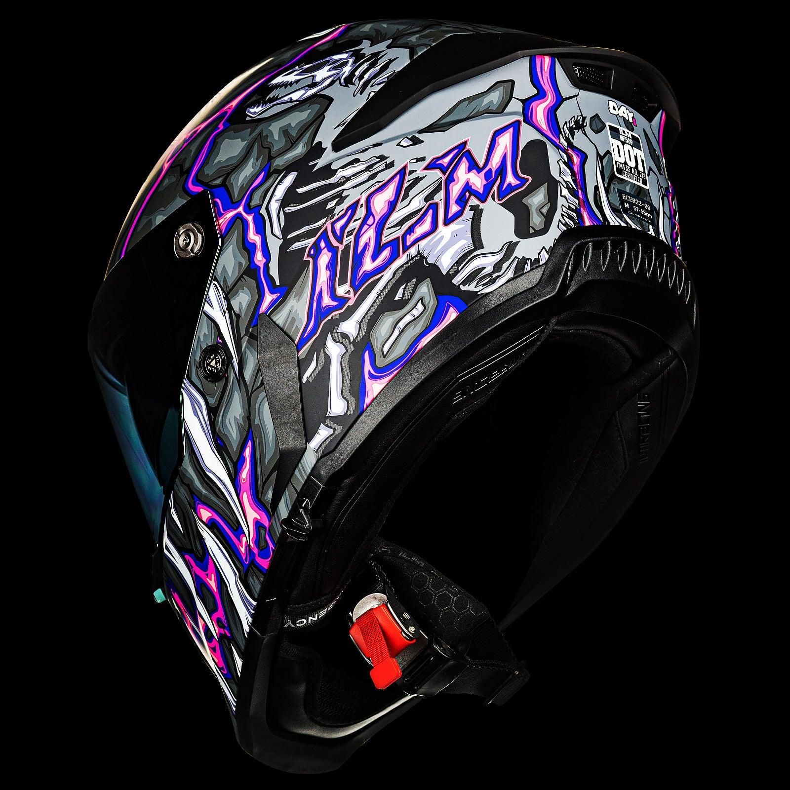 ILM Full Face Motorcycle Helmets Racing Helmet Model MF509 - motorcycle - accessories - iron - horse - accessories