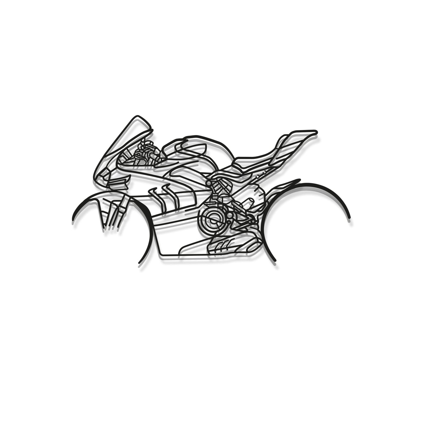 V4SP Metal Motorcycle Wall Art - MT1105 - motorcycle - accessories - iron - horse - accessories
