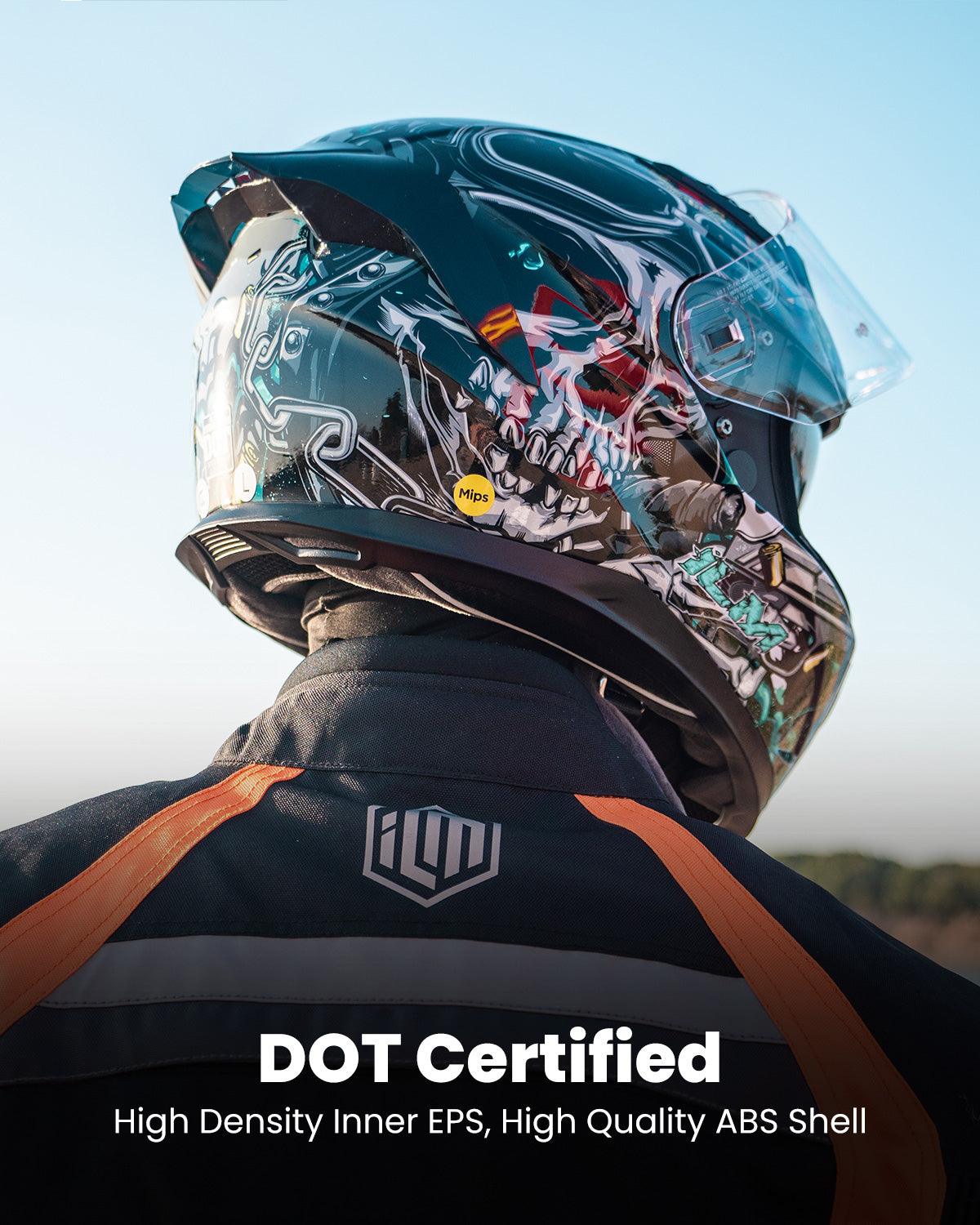 ILM Full Face MIPS Motorcycle Helmet Model 129M - motorcycle - accessories - iron - horse - accessories