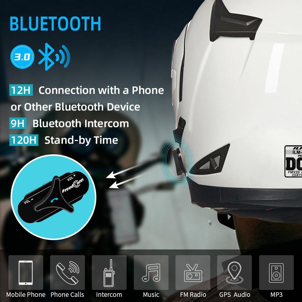 ILM Bluetooth Integrated Modular Flip up Full Face Motorcycle Helmet Model 953PRO - motorcycle - accessories - iron - horse - accessories