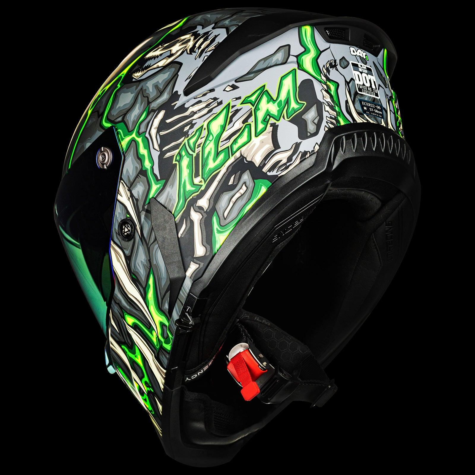ILM Full Face Motorcycle Helmets Racing Helmet Model MF509 - motorcycle - accessories - iron - horse - accessories