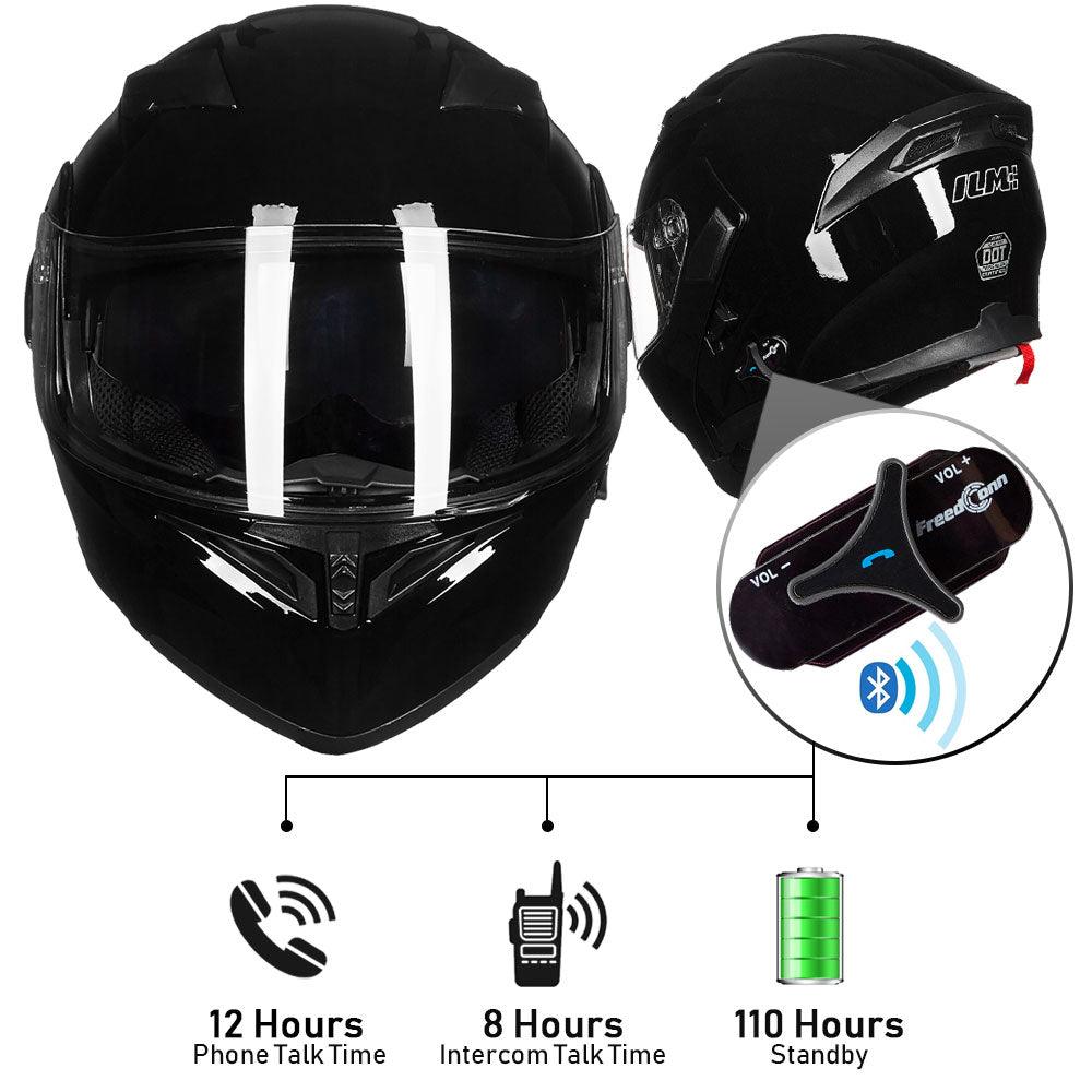 ILM Modular Flip up Full Face Bluetooth Motorcycle Helmet Model 902BT - motorcycle - accessories - iron - horse - accessories
