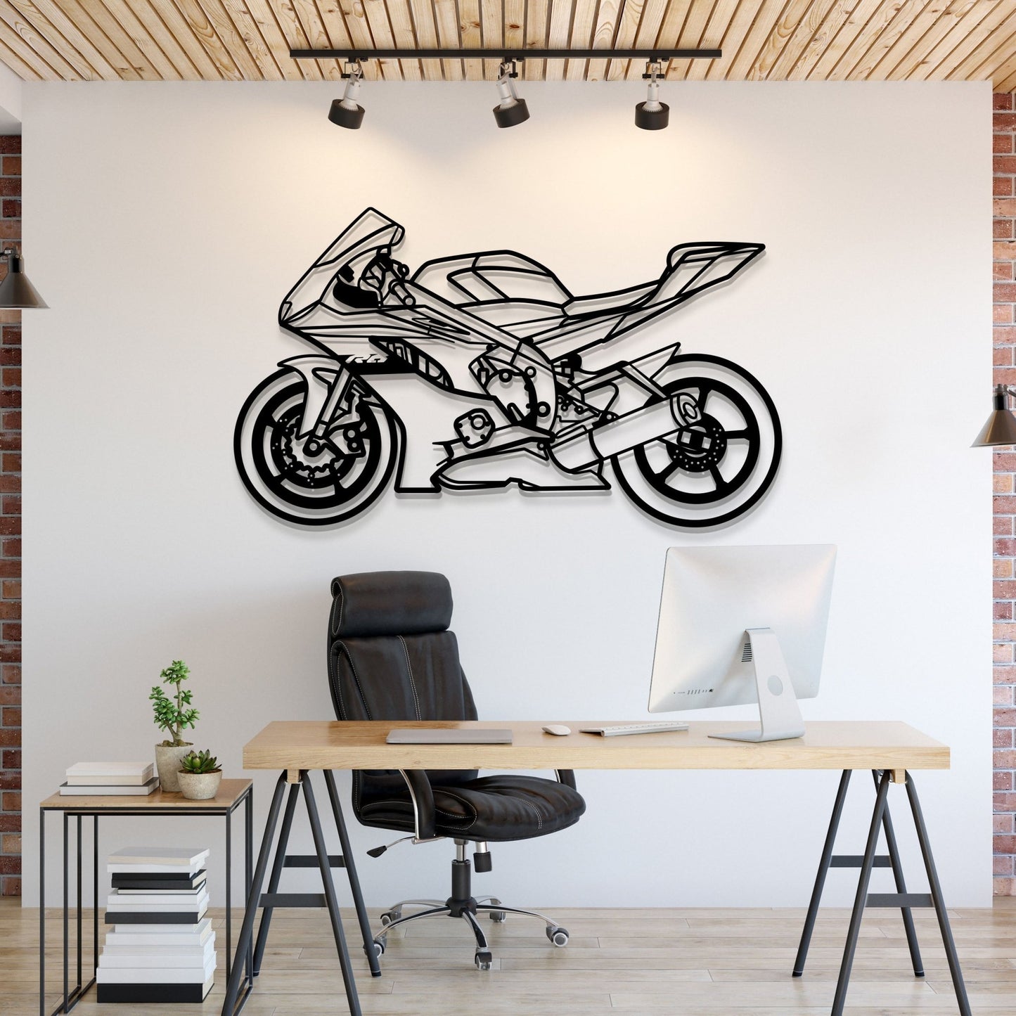 2021 YZF R - 6 Metal Motorcycle Wall Art - MT1422 - motorcycle - accessories - iron - horse - accessories