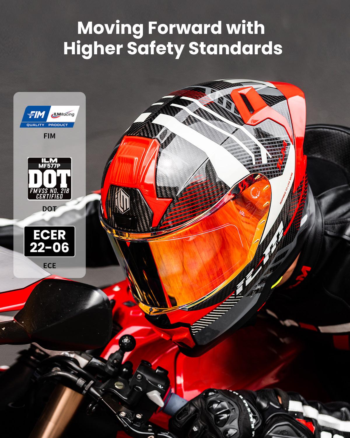 ILM MF577P Carbon Fiber Motorcycle Helmet – Iron Horse Accessories