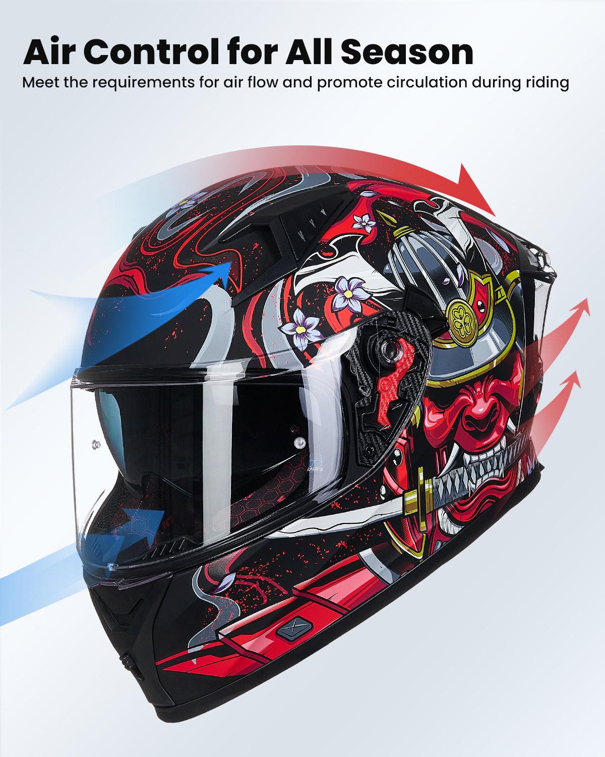 ILM Full Face Motorcycle Helmet Model Z501 - motorcycle - accessories - iron - horse - accessories