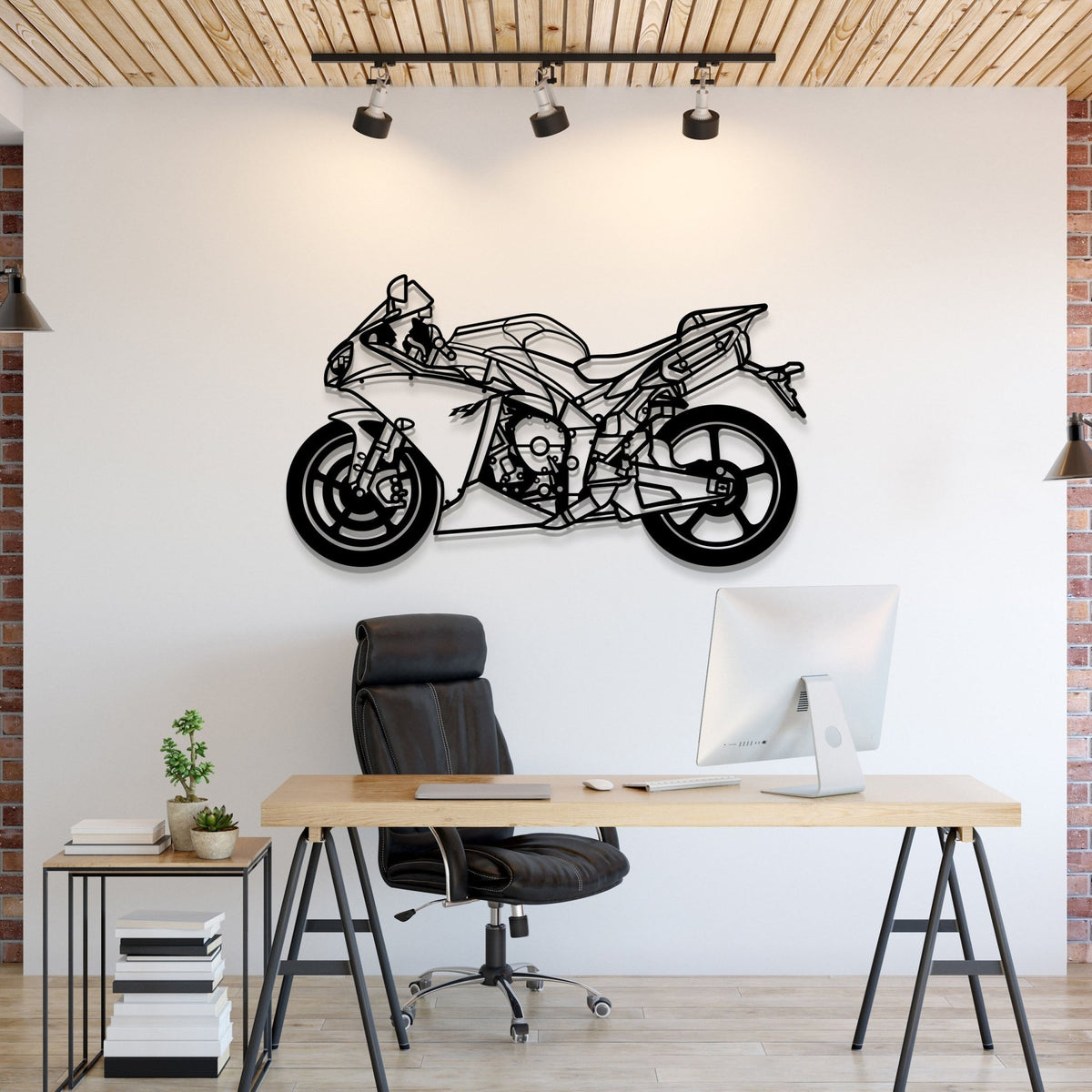 2014 R1 Metal Motorcycle Wall Art - MT1420 - motorcycle - accessories - iron - horse - accessories