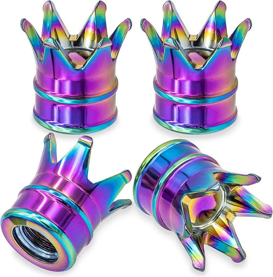 4PCS Crown Valve Stem Caps - motorcycle - accessories - iron - horse - accessories